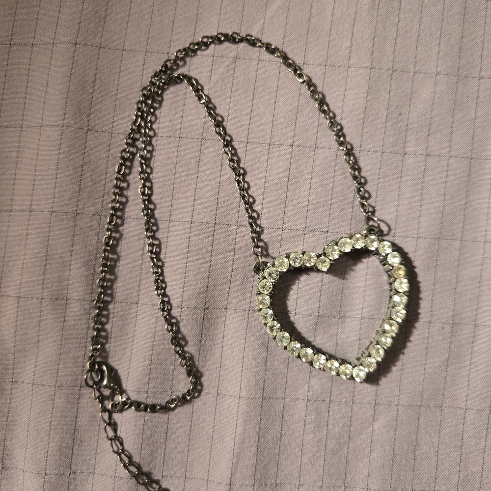Elegant Silver Heart Necklace